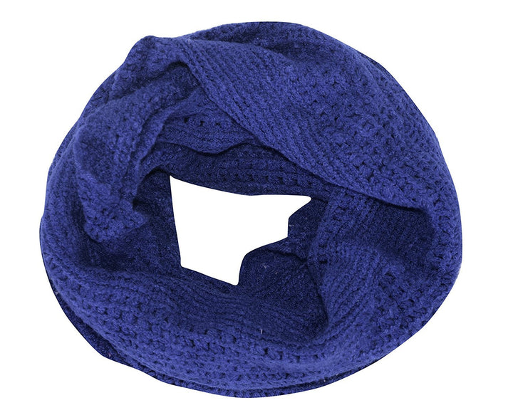 Womens Glamorous Chic Warm Knitted Winter Snood Infinity Loop Scarf