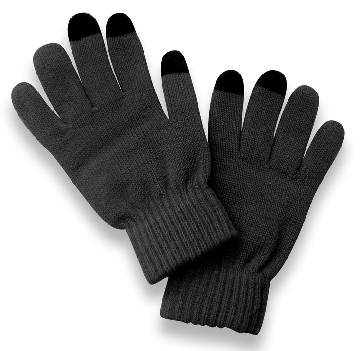 Unisex Warm Knitted Texting Gloves for Iphone Android Smart phones Touch screens Dark Grey