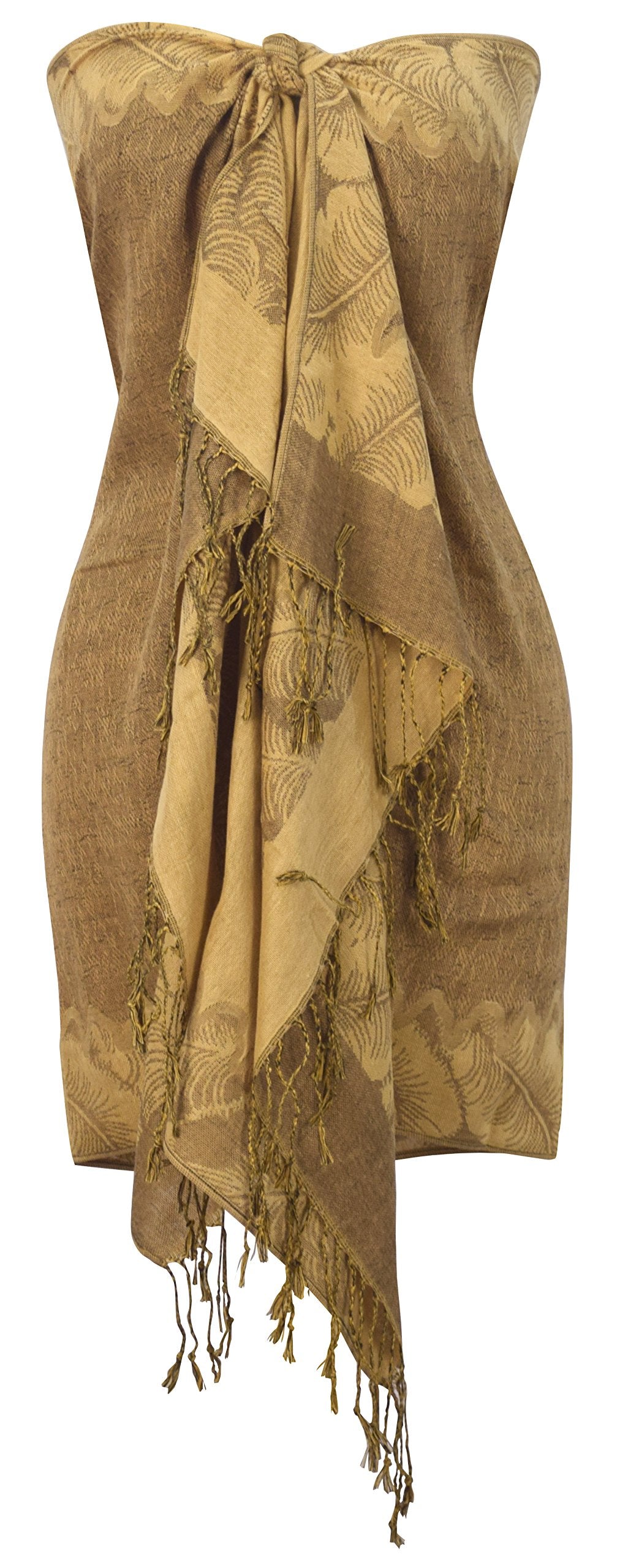 Reversible Jacquard Paisley Pashmina Shawl