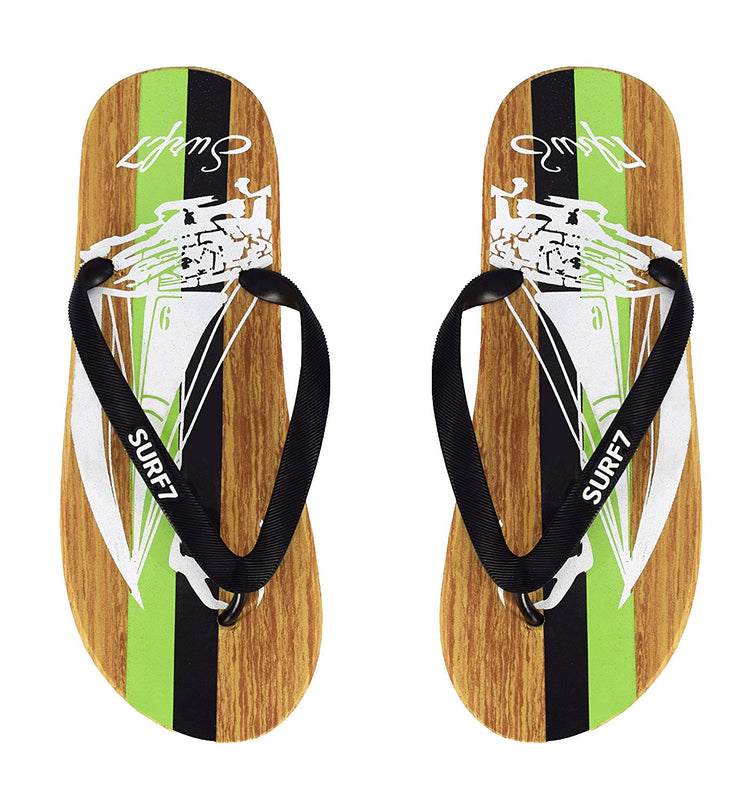 Mens Beach Flip Flops Textured Strappy Slip On Beach Sandals