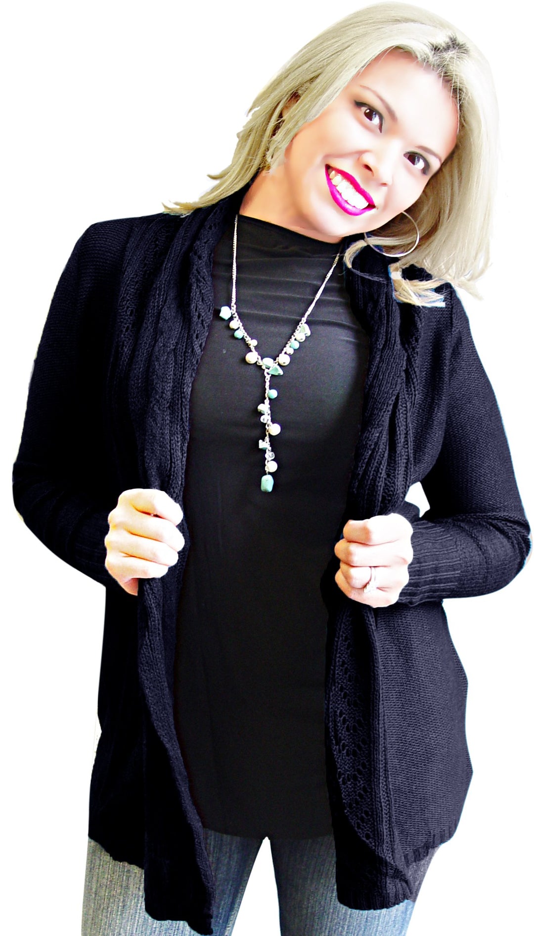 A2207-Knit-Cardigan-Black-Large
