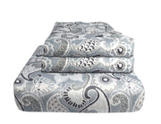 Couture Home Collection Elegant Patchwork Reversible Quilt Set with Shams - 100% Cotton Fill