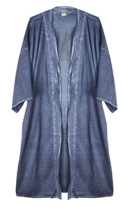 Spa Robe Lightweight Cotton Linen Unisex Long Kimono Style Bathrobe