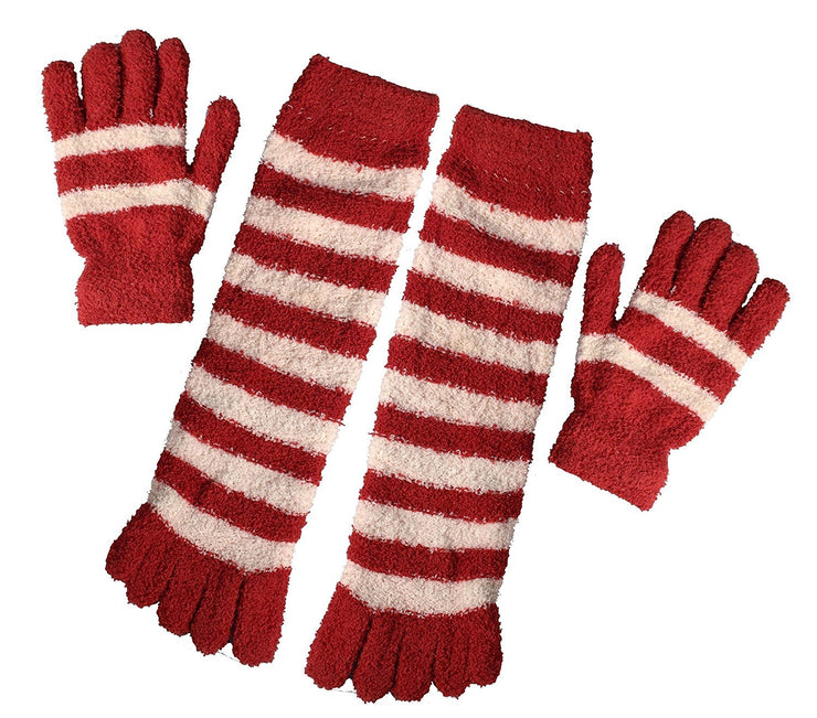 B6084-8313-SocksGlovesFuzzy-Red-MRS