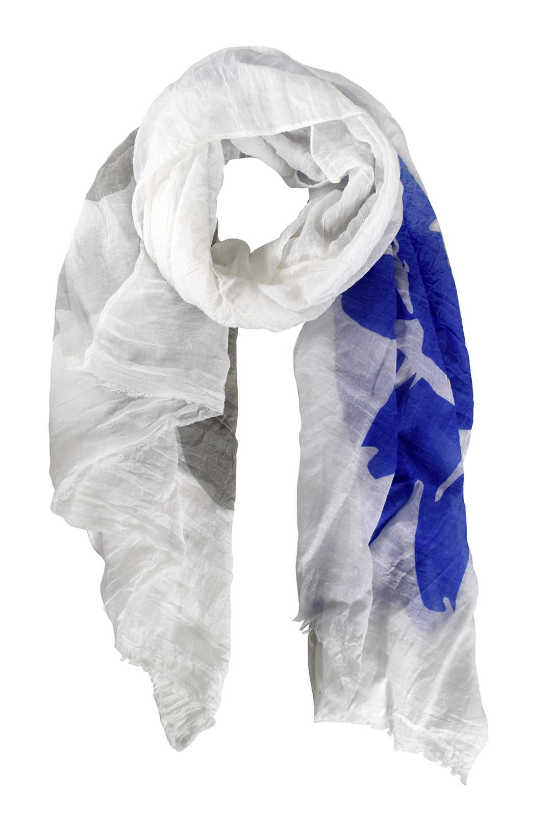 Womens Abstract Feather and Flower Design Scarves Value Pack of 2