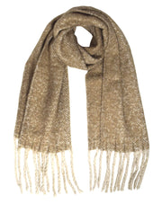 Winter Soft and Warm Cashmere Feel Tasseled Knitted Chunky Wrap Scarf