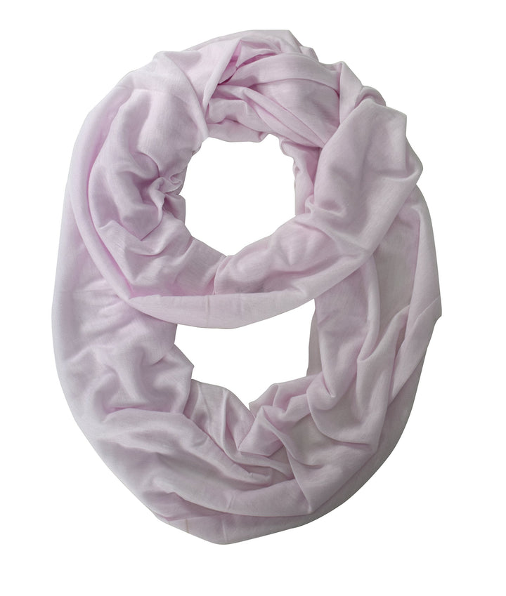 Baby Pink All Seasons Jersey Woven Cotton Infinity Loop Scarf