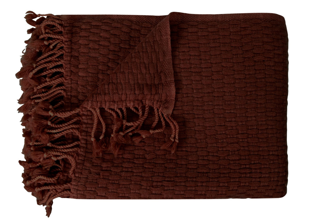 Authentic Cashmere Basketweave Throw (50x60")
