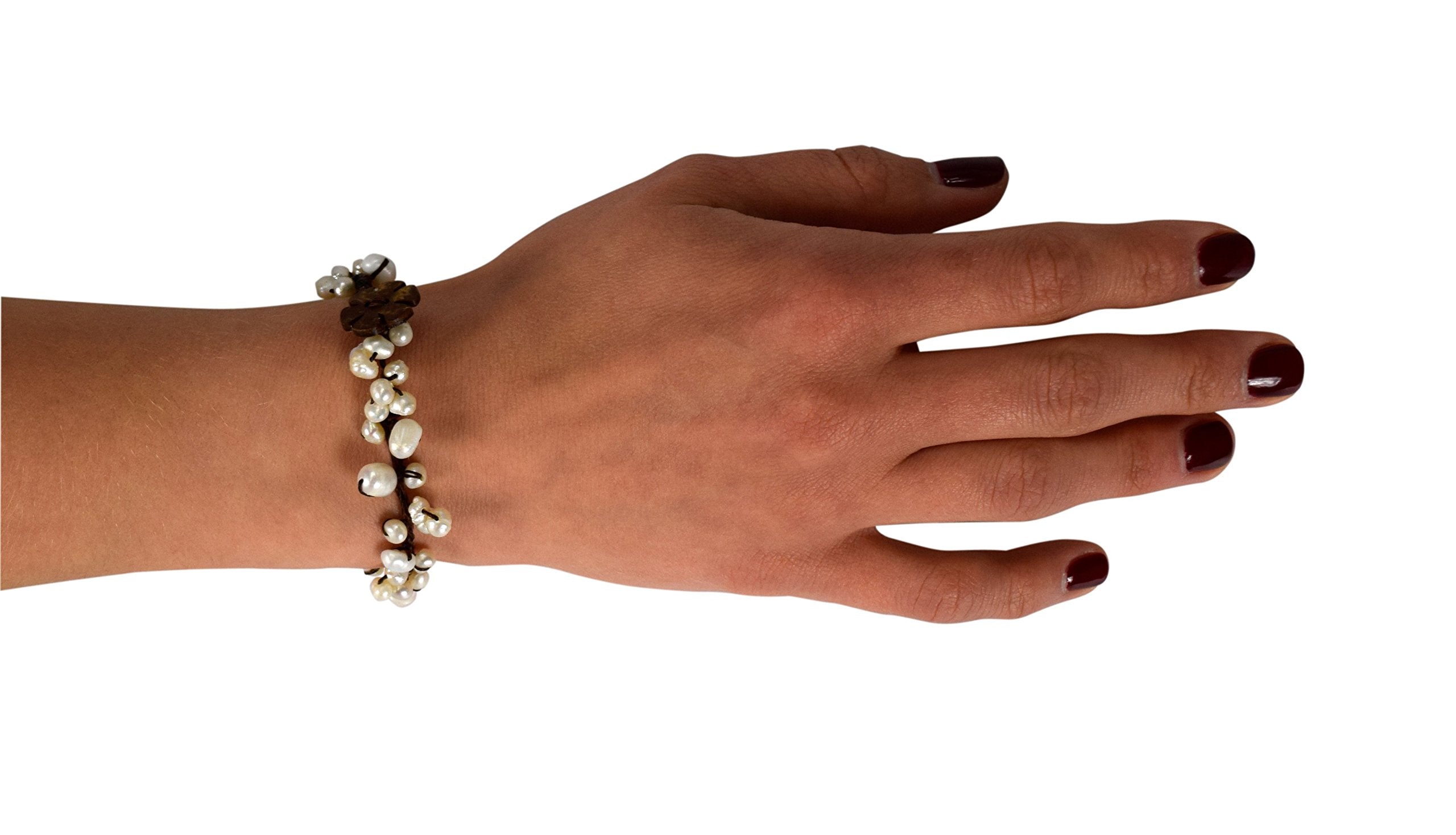 Handmade Elegant Genuine Fresh Water Pearls Bracelet