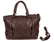 Womens Handbags with Metal Studded Embellishments and 3-in-1 handles