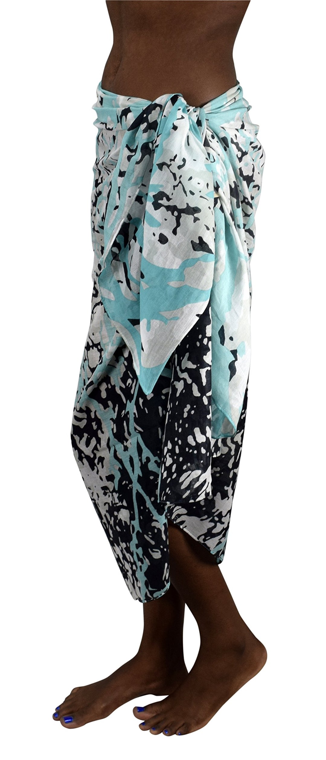 Peach Couture Multi Purpose Hawaiian Scarves Pareo Beach Wraps Sarongs