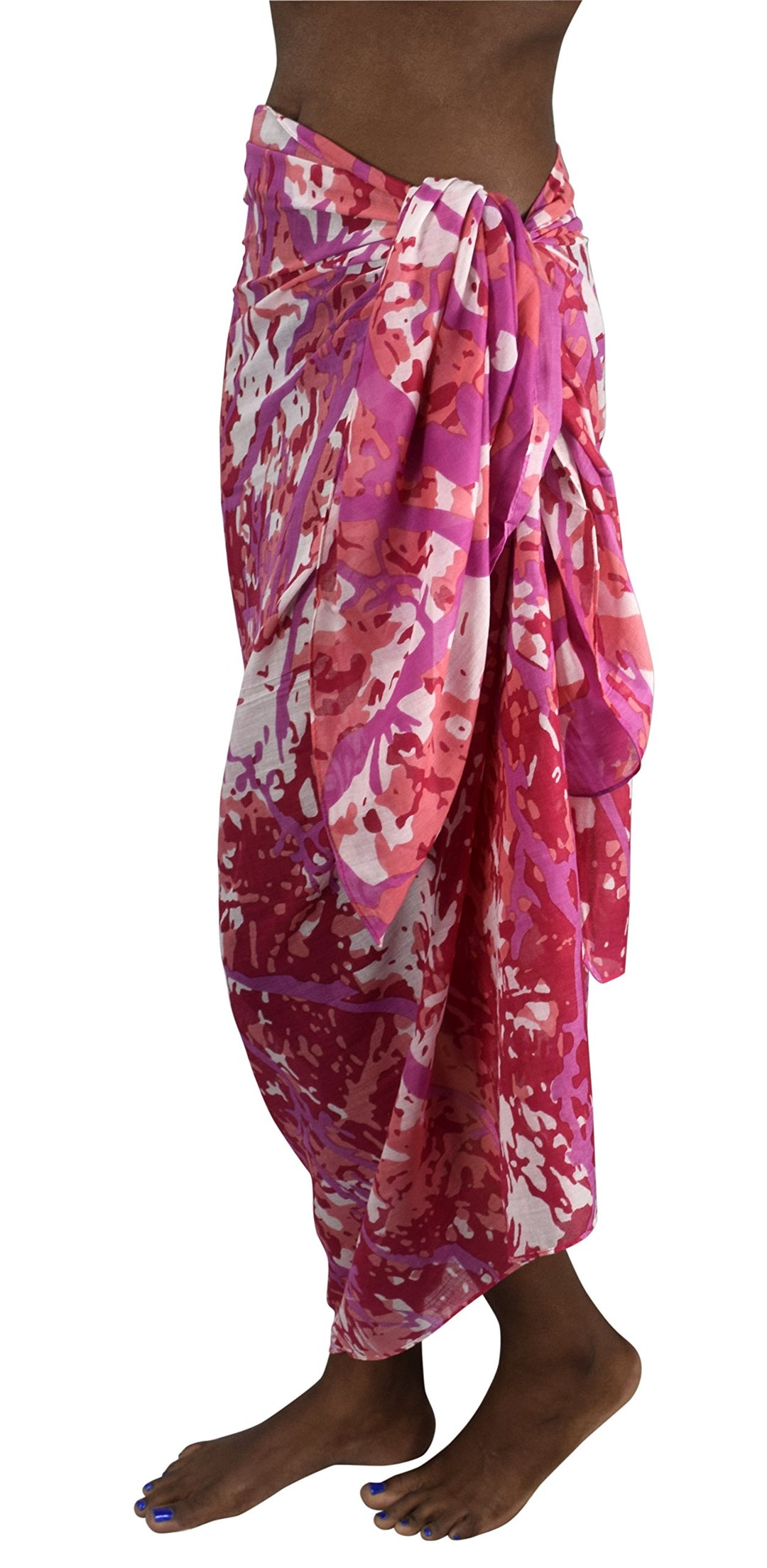 Peach Couture Multi Purpose Hawaiian Scarves Pareo Beach Wraps Sarongs