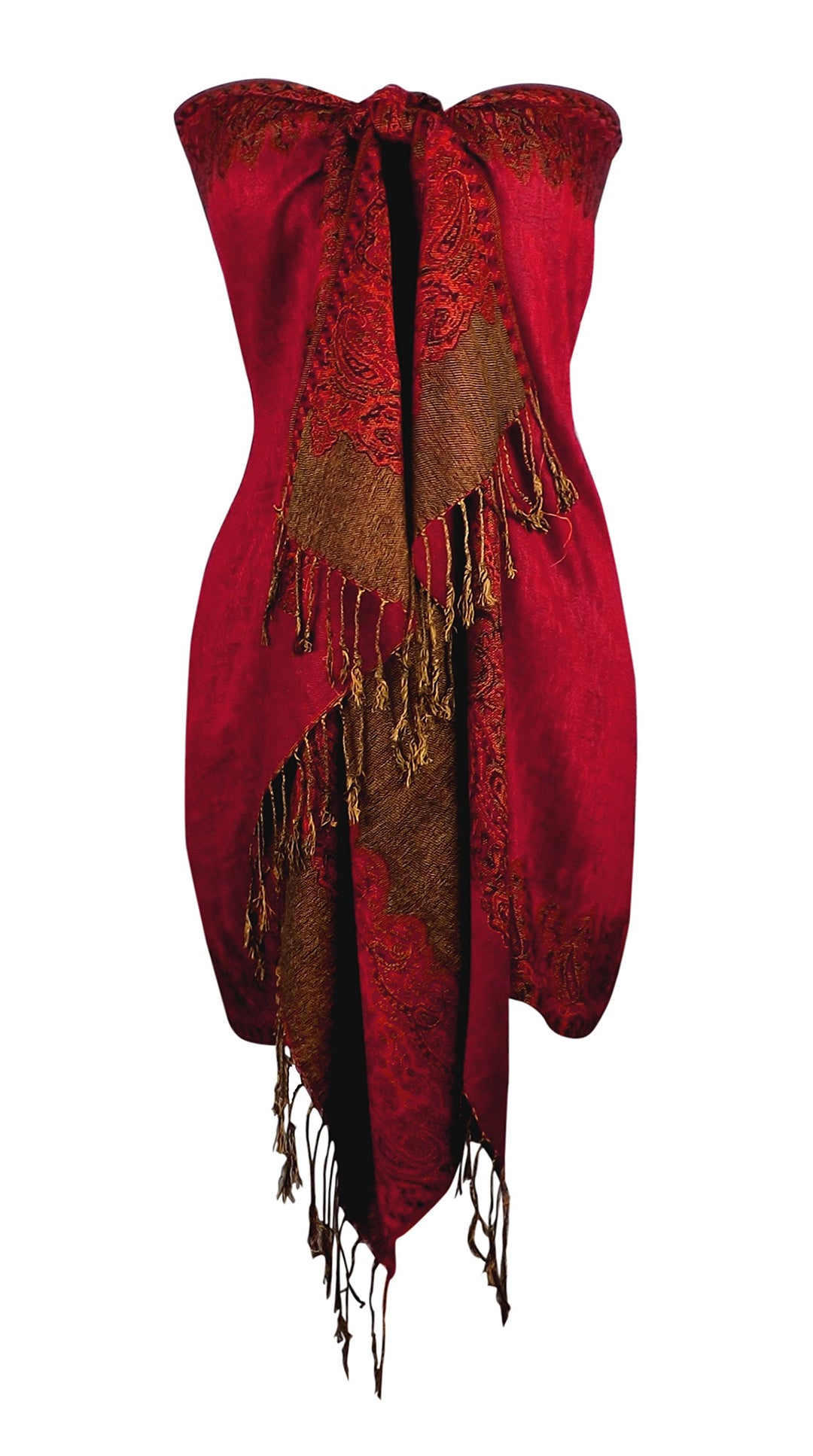 Reversible Jacquard Paisley Pashmina Shawl