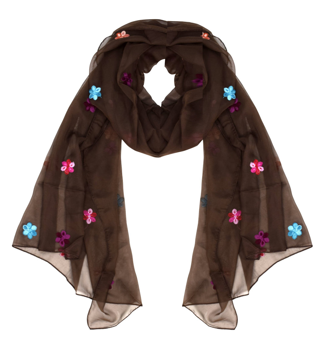 Lightweight Embroidered Summer Scarf