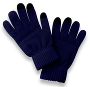 Unisex Warm Knitted Texting Gloves for Iphone Android Smart phones Touch screens Midnight Blue