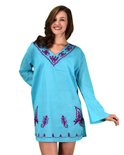 B0534-Embroidrd-Tunic-SkyBlue-LXL-AJ
