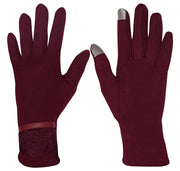 Womens Touch Screen Fleece Lined Assorted Winter Warm Gloves