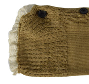 Womens Luxury Warm Chic Winter Knitted Button Up Boot Cut Leg Warmers