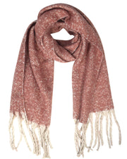 Winter Soft and Warm Cashmere Feel Tasseled Knitted Chunky Wrap Scarf