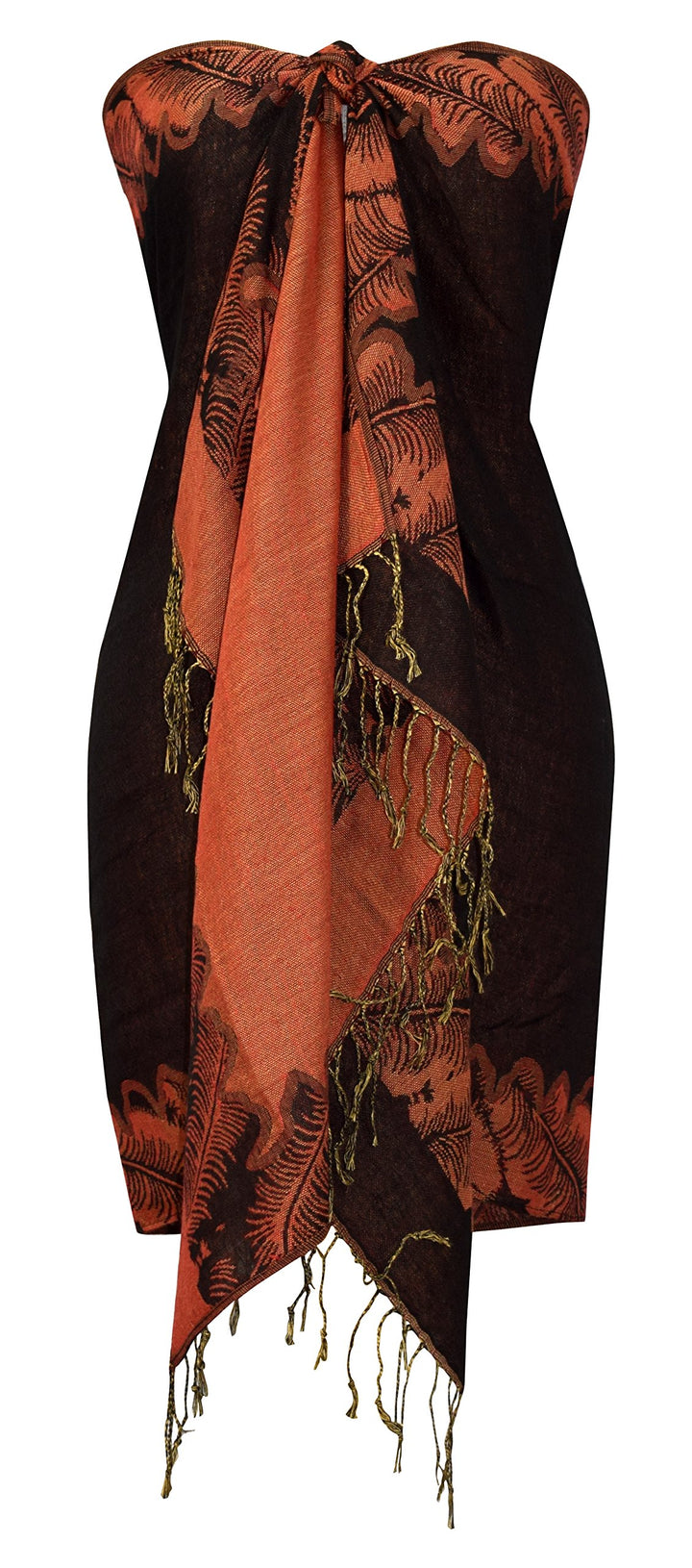 Reversible Jacquard Paisley Pashmina Shawl