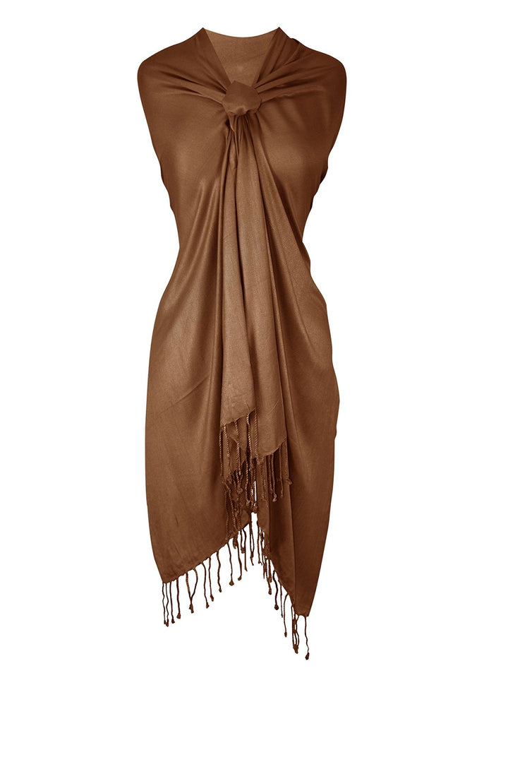 Chocolate Brown Pashmina Shawl Wrap Scarf