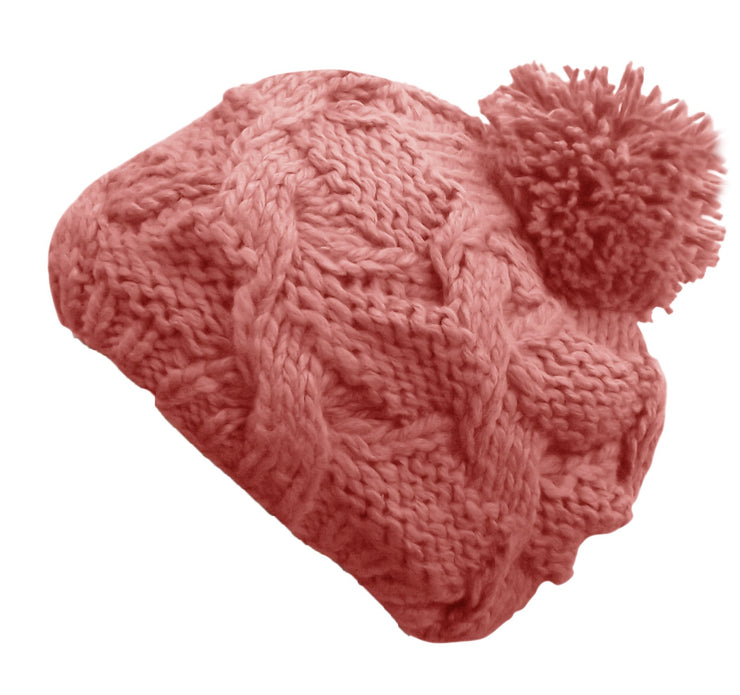 A3411-Hand-Knit-Slouchy-Hat-Pink-JG