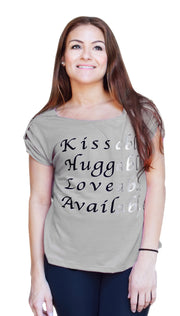 Peach Couture Adore Me Kissable Huggable Fashion Crop Top Blouse Shirt