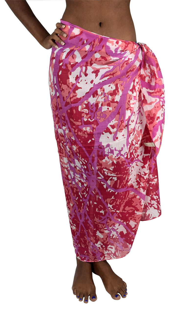 Peach Couture Multi Purpose Hawaiian Scarves Pareo Beach Wraps Sarongs