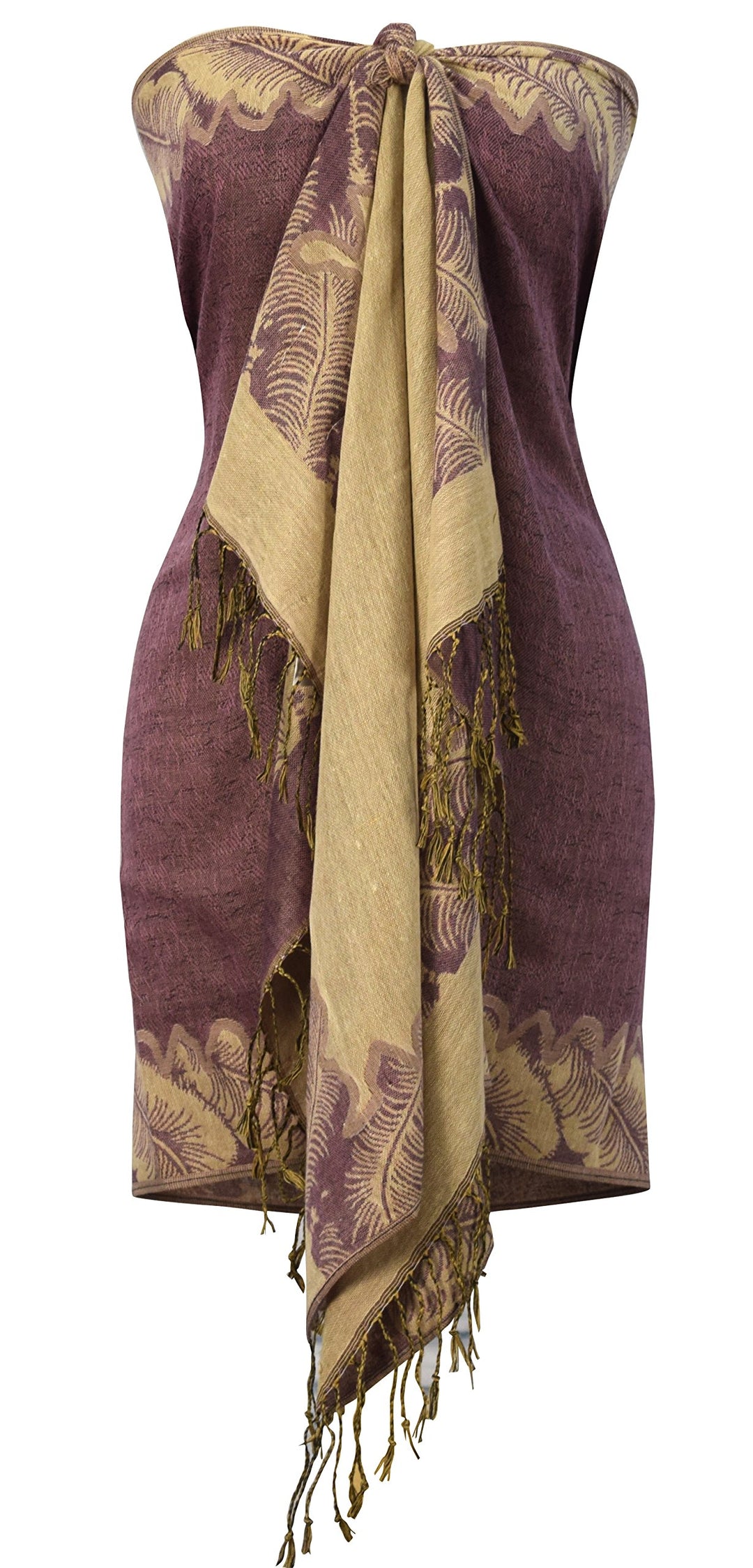 Reversible Jacquard Paisley Pashmina Shawl
