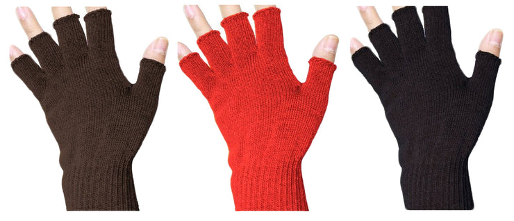 Peach Couture 2 Pack Cold Weather Knit Mens Gloves for Adults or Children-Small