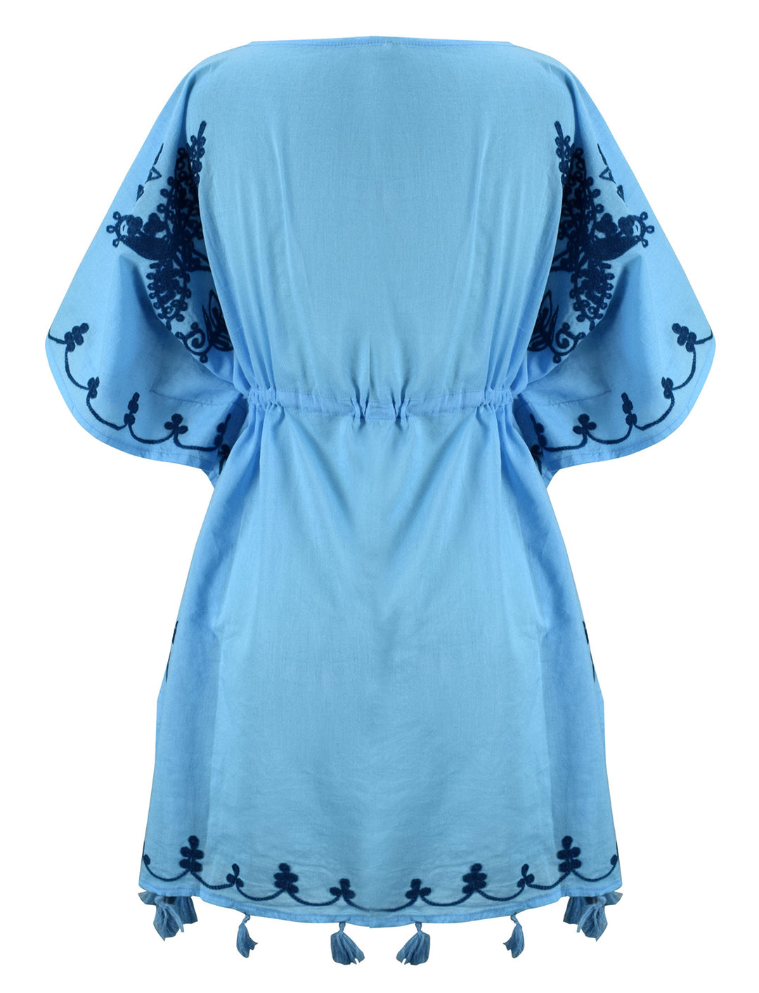 Cotton Cover-up Kaftan Beachwear Tunic - One Size fits Most