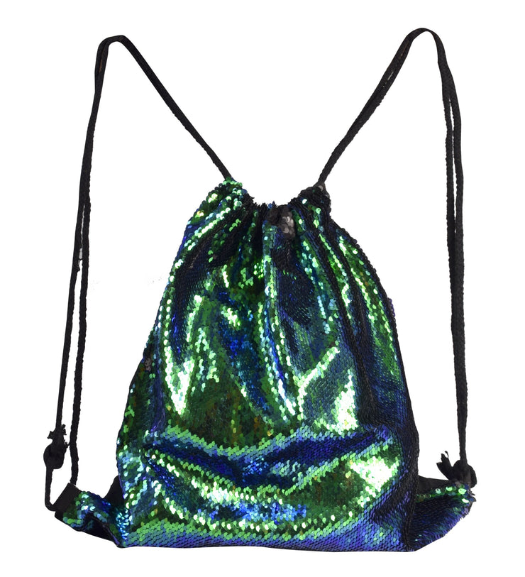 B75160-Sequin-Backpack-Green-OS