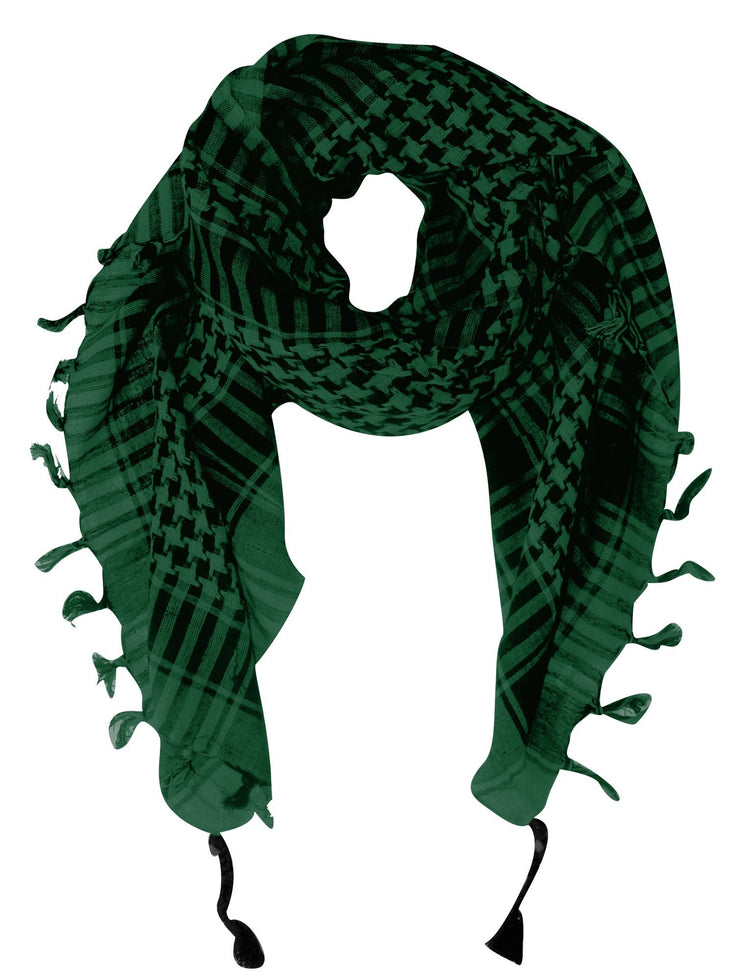 Green One Size Peach Couture 100% Cotton Unisex Tactical Military Shemagh Keffiyeh Scarf