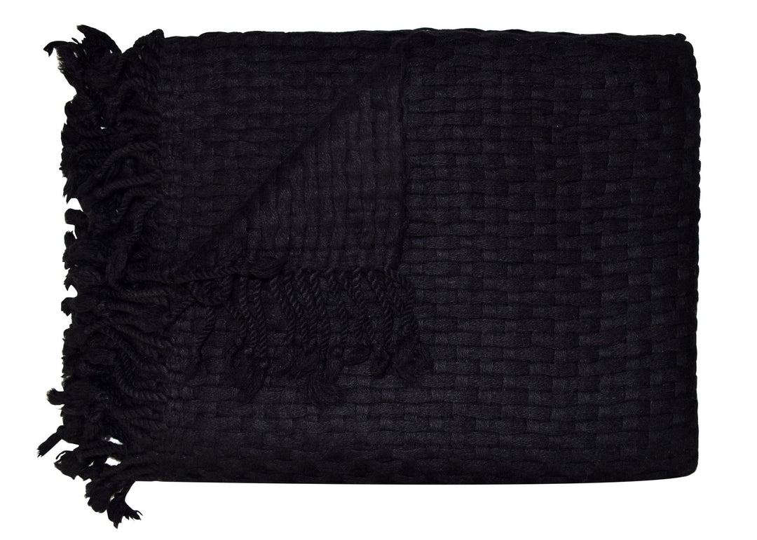 Authentic Cashmere Basketweave Throw (50x60")