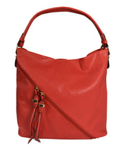 Decorative Cross Bag Zipper Smooth Hobo Fashion Shoulder Bag for Women