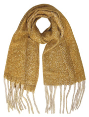Winter Soft and Warm Cashmere Feel Tasseled Knitted Chunky Wrap Scarf