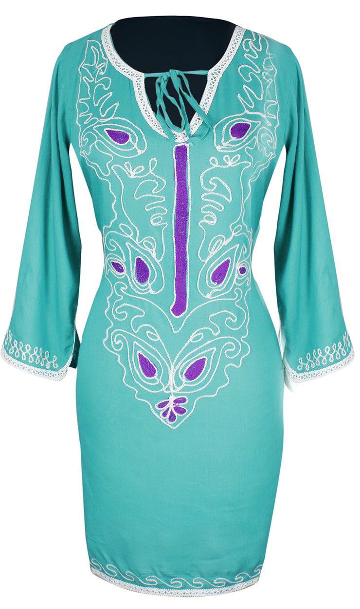 A9589-Damask-Embroidered-Green-M-AJ