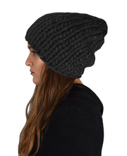 Double Braid Cable Knit Thick Warm Soft Slouchy Beanie