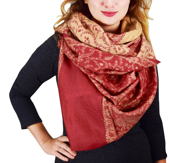 A6266-4Ply-Paisley-Pashmina-Cr