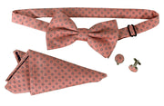 Mens Pre-tied Adjustable Tuxedo Bow Tie Cufflinks Pocket Square Set