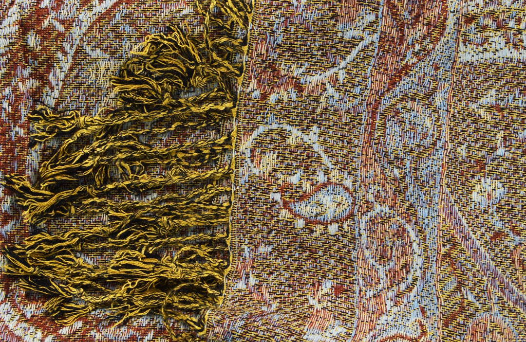 Reversible Jacquard Paisley Pashmina Shawl