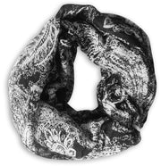 Peach Couture Beautiful Graphic Sunflower Paisley Print Infinity Loop Scarf