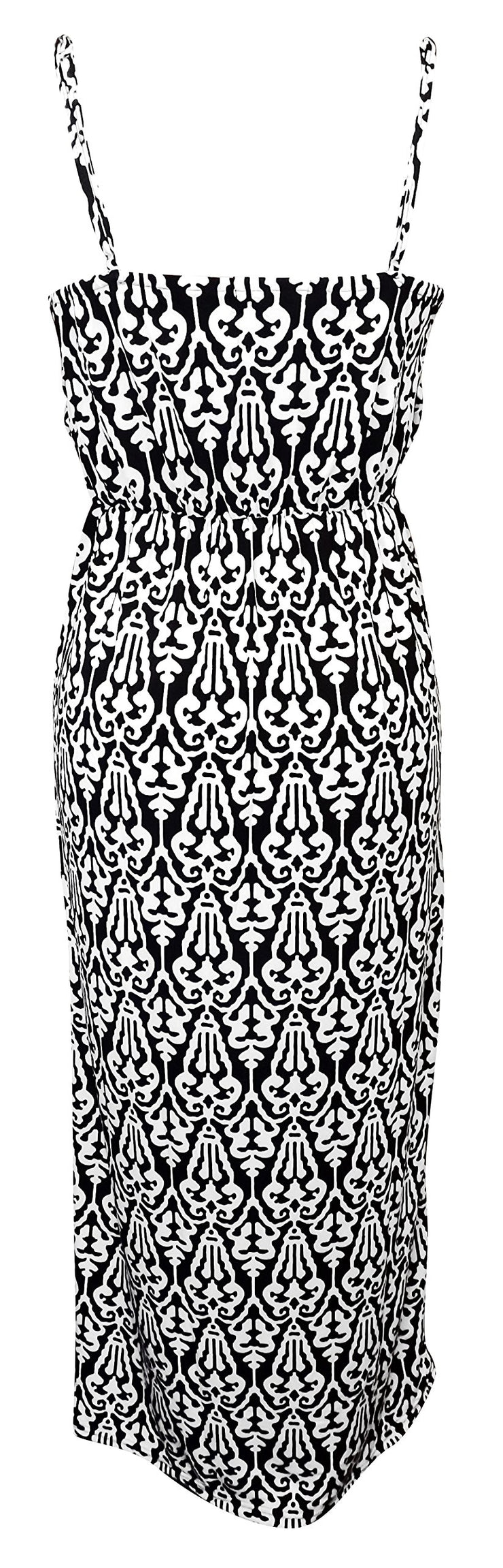 Damask Sleeveless Blouson Maxi