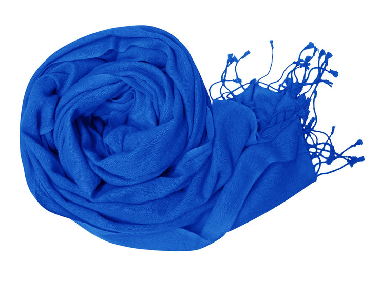 Blue Light and Soft Touch Pure Pashmina Wool Shawls Wraps Scarves