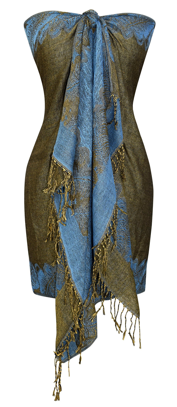 Reversible Jacquard Paisley Pashmina Shawl