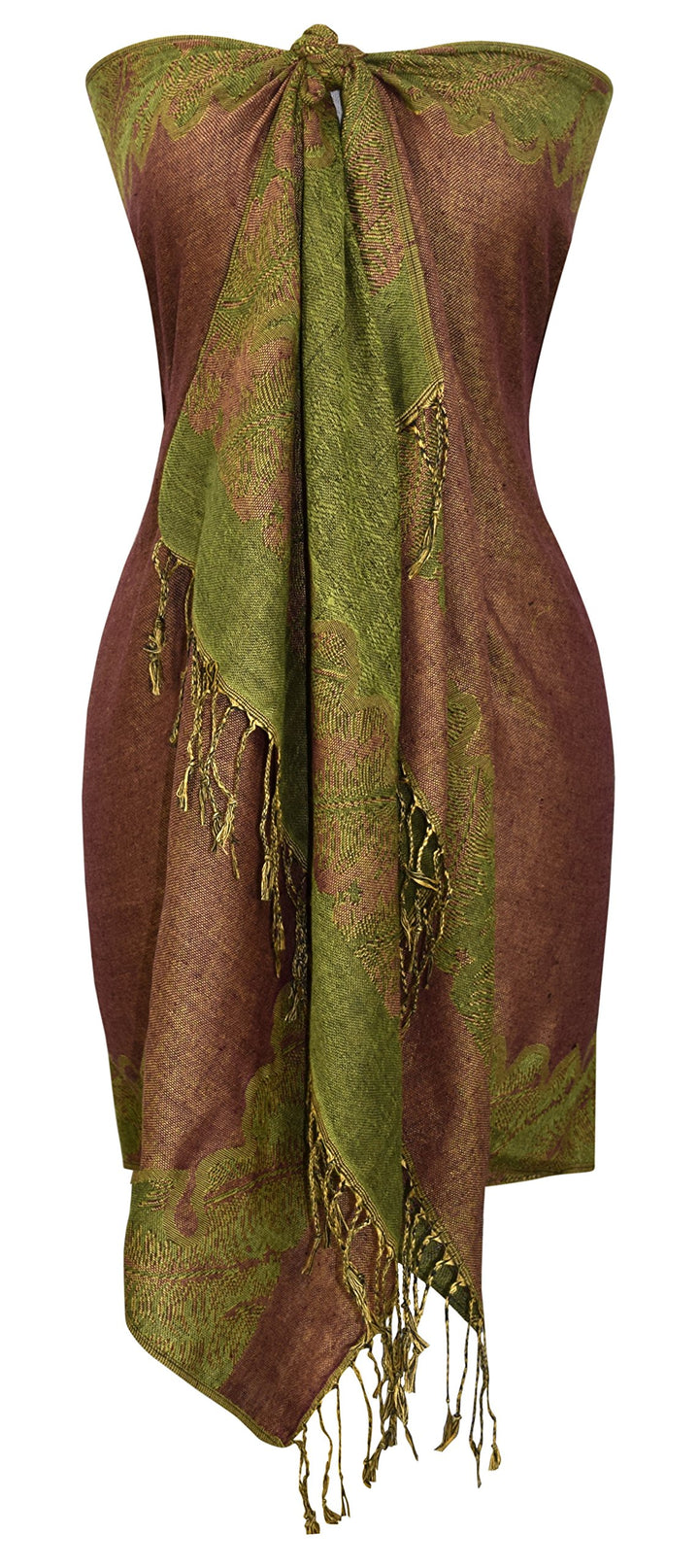 Reversible Jacquard Paisley Pashmina Shawl