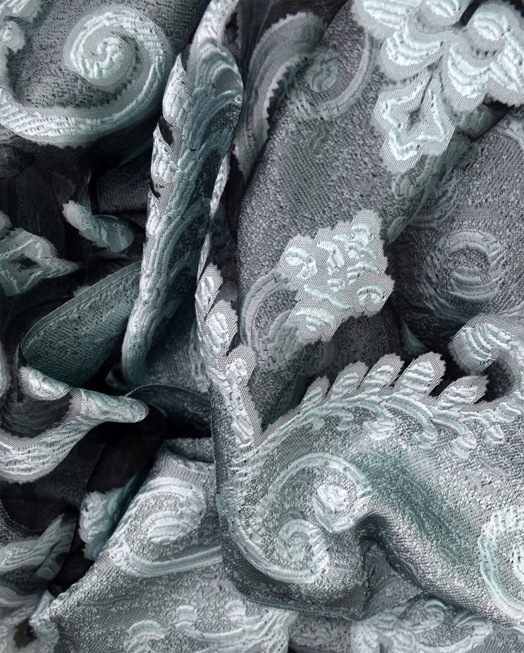 Floral Embroidered Burnout Summer Scarf