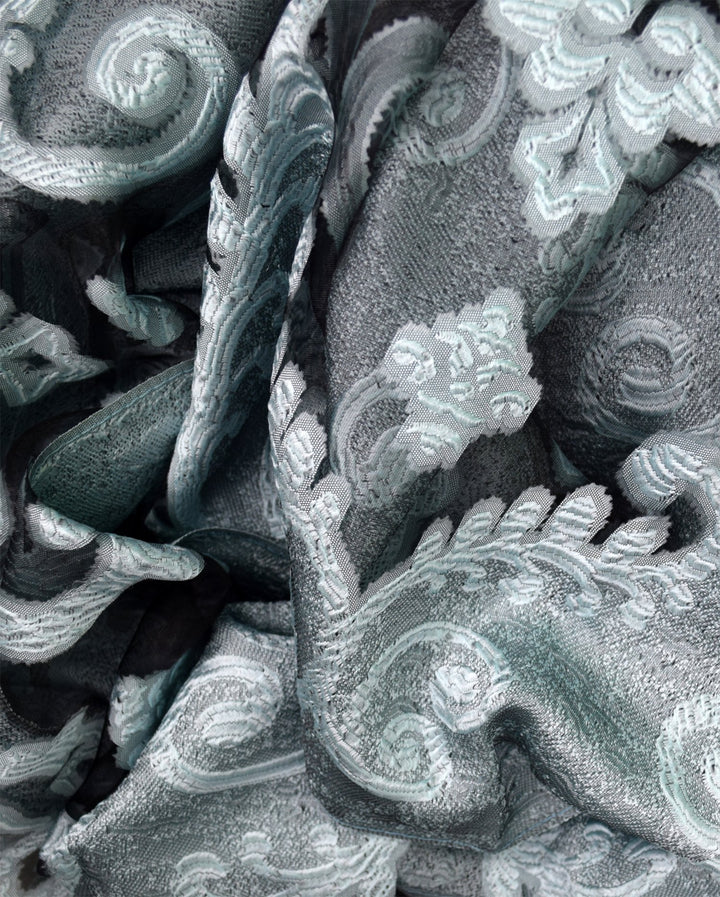 Floral Embroidered Burnout Summer Scarf