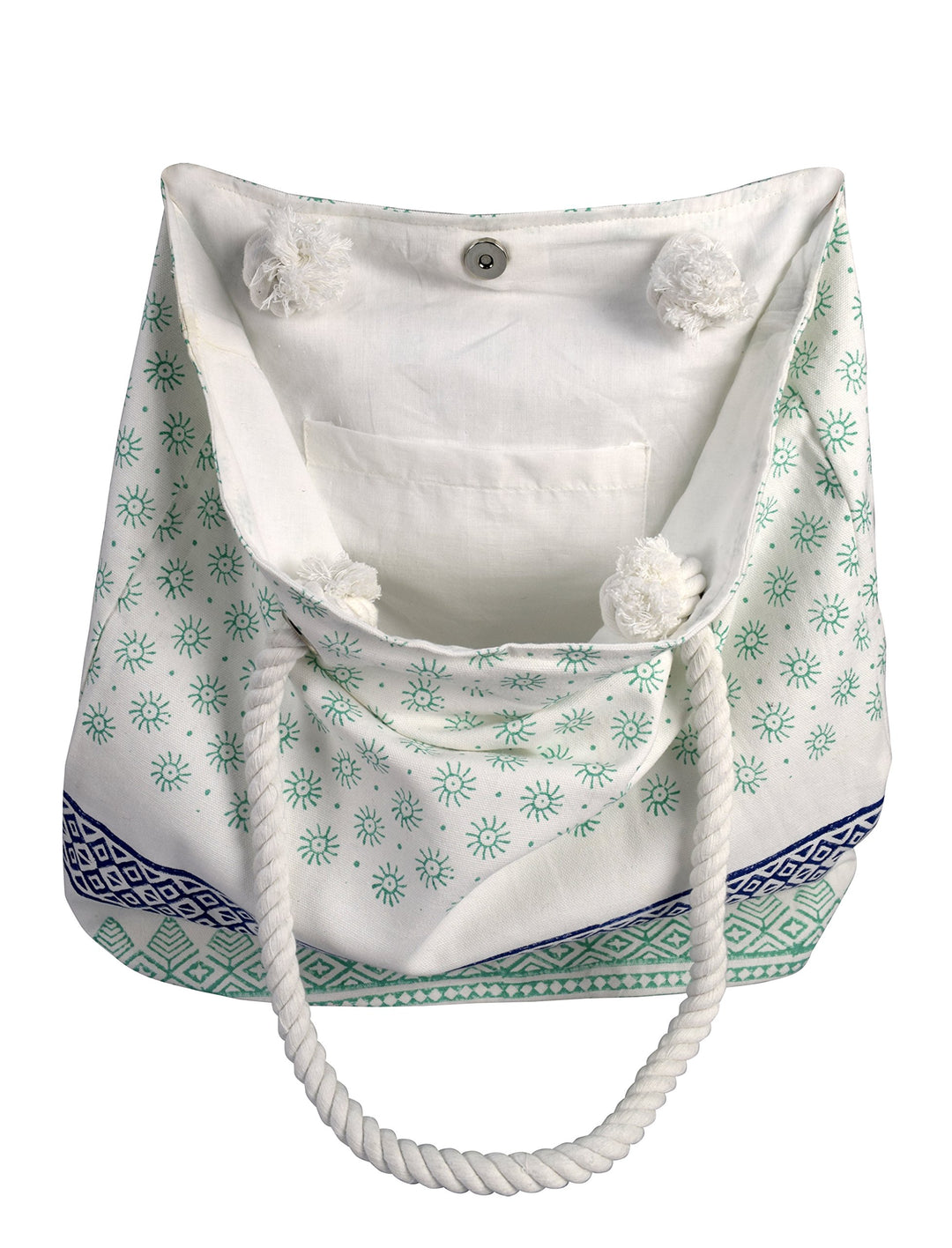 Rope Handle Cotton Canvas Tote Bag