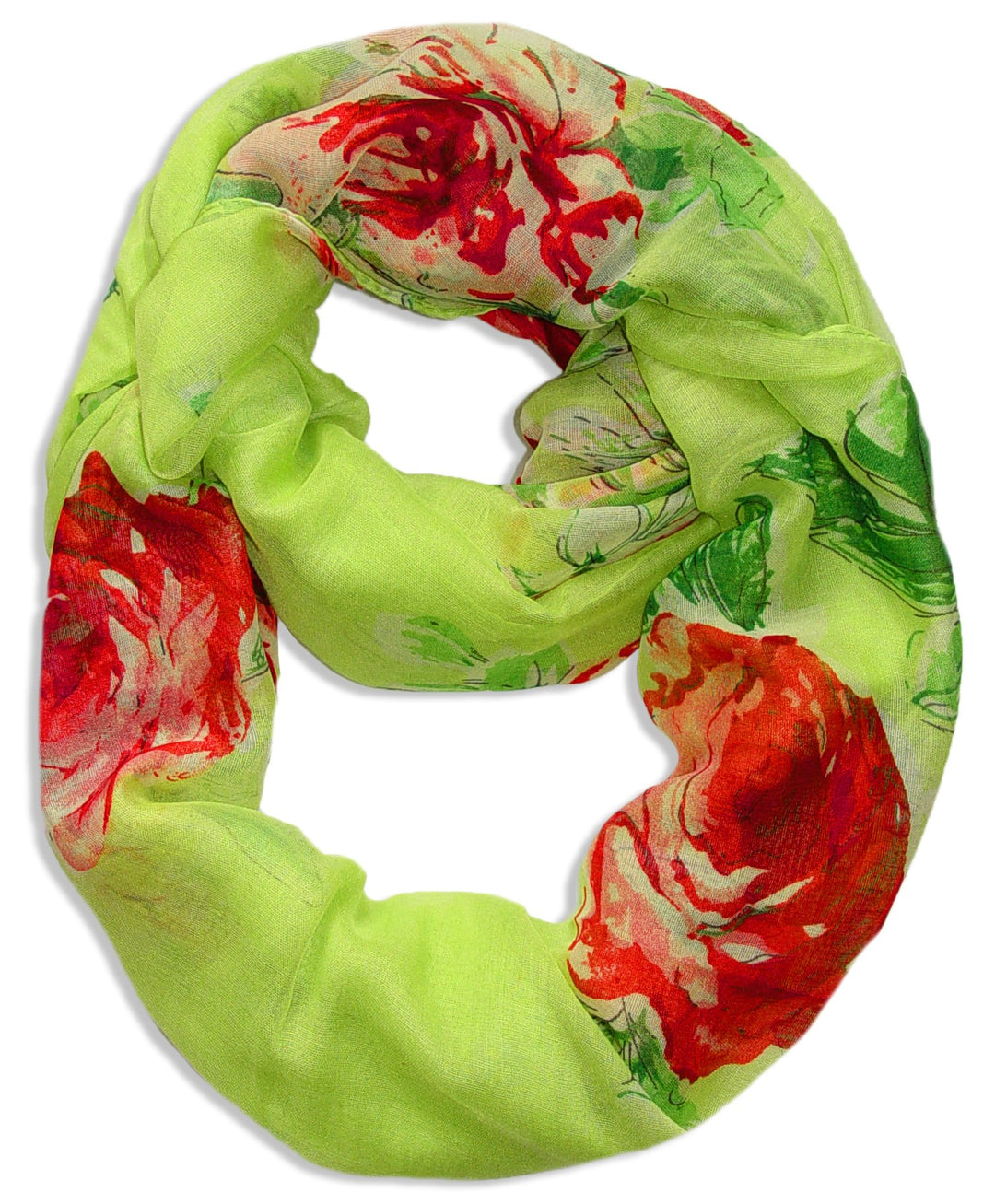 A1038-Floral-Loop-Scarf-Lime-Green-KL